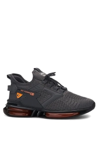 Erkek Siyah Sneaker Spor Ayakkabı Balon Taban Triko Ortopedik-047